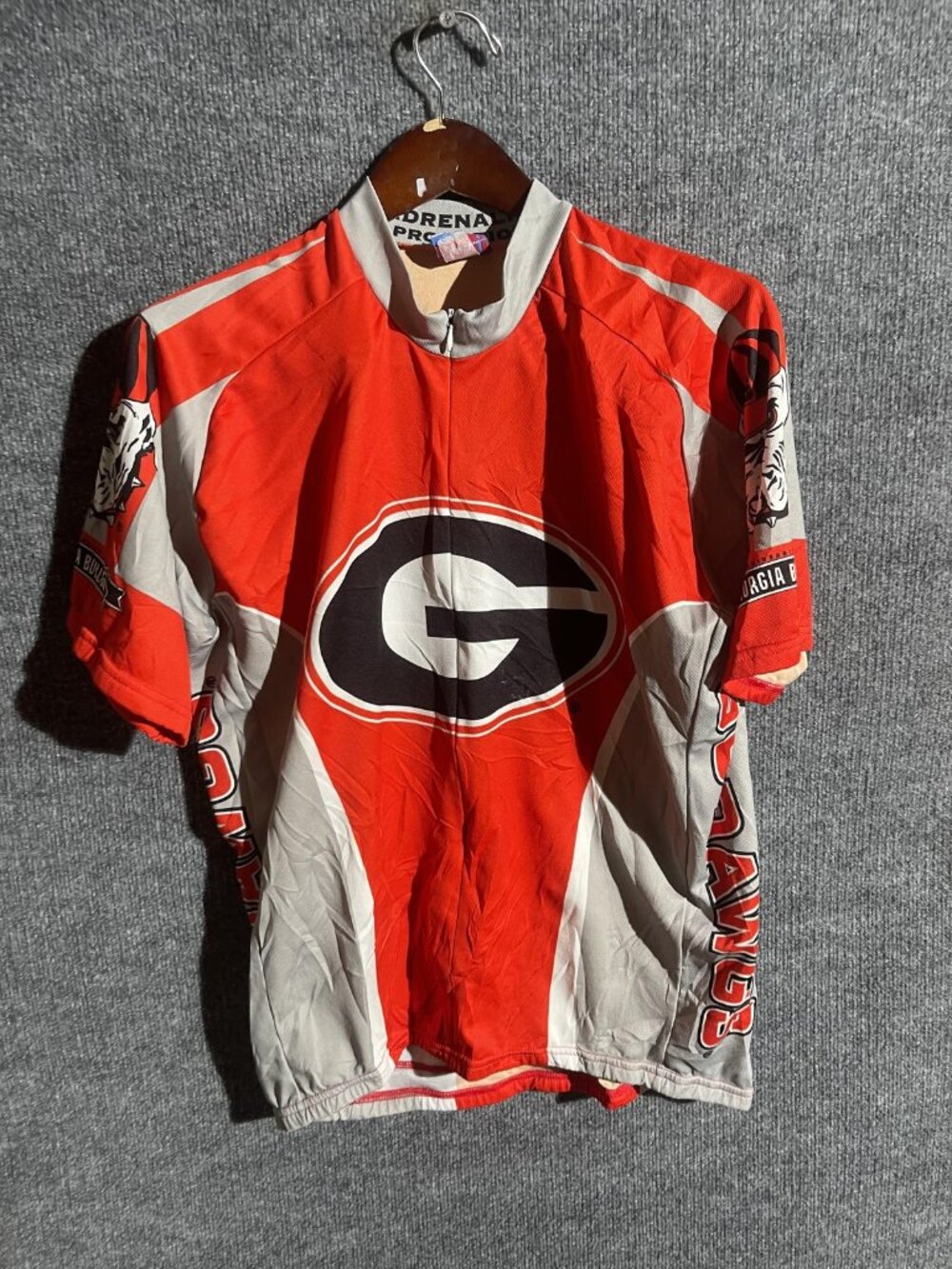 Georgia Bulldogs Jersey Mens Medium Red NCAA Football Adrenaline Promotions